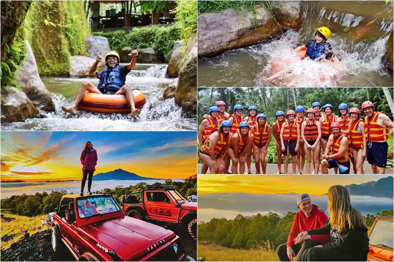 Lazy Cave River Tubing + Sunrise Batur Jeep Tour 2