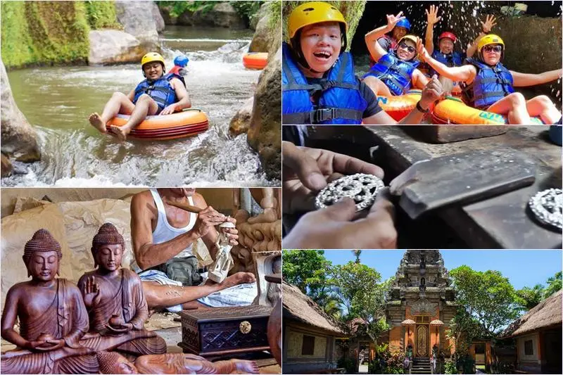 Lazy Cave River Tubing + Ubud Arts Village Tour 11